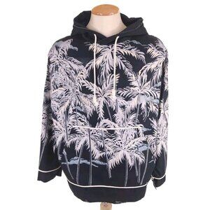 Palm Angels Allover Palm Print Pullover Shirt Size 50 L Oversized Mens New